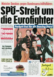 Olympischen Fackelzug Kronenzeitung